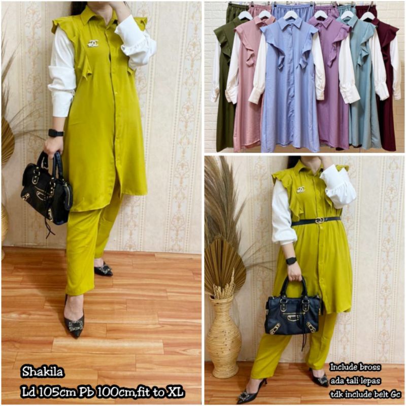 SETCEL TUNIK SHALILA BUSUI FELIOR