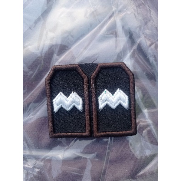 BORDIR TIMBUL PANGKAT AIPDA LIS COKLAT