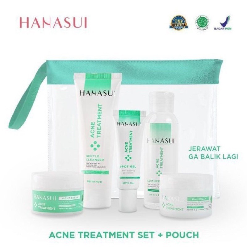 Hanasui Acne Treatment Set (FREE POUCH)