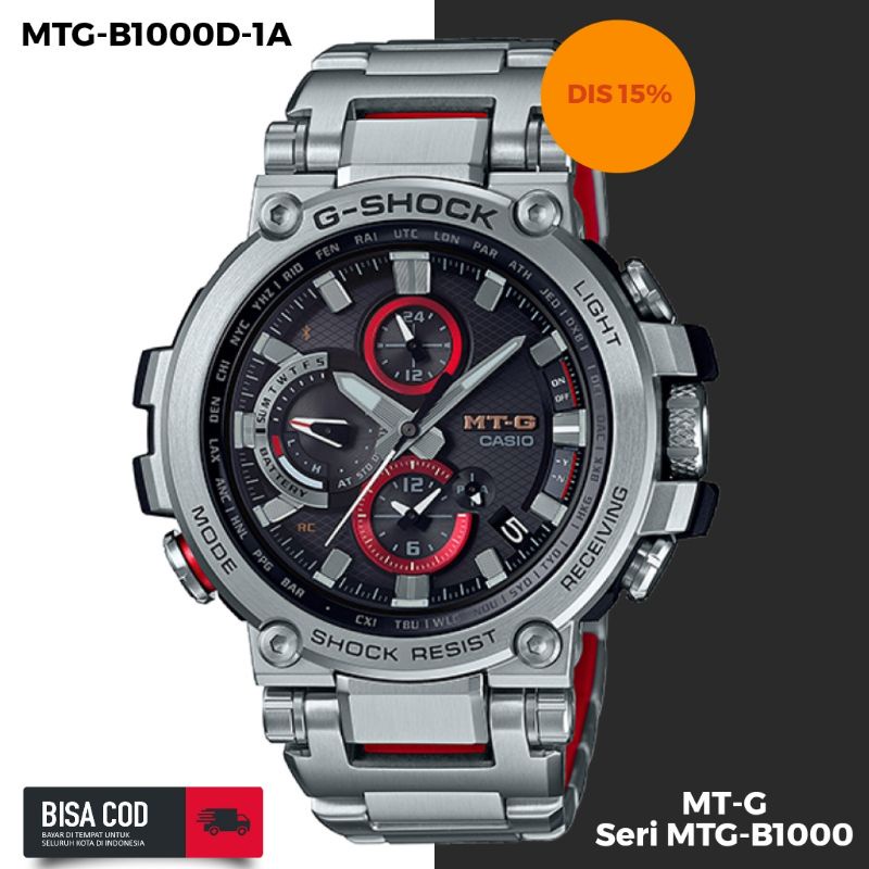 Jam Tangan Pria Merk G-Shock / Gshock Tipe MTG-B1000D-1A