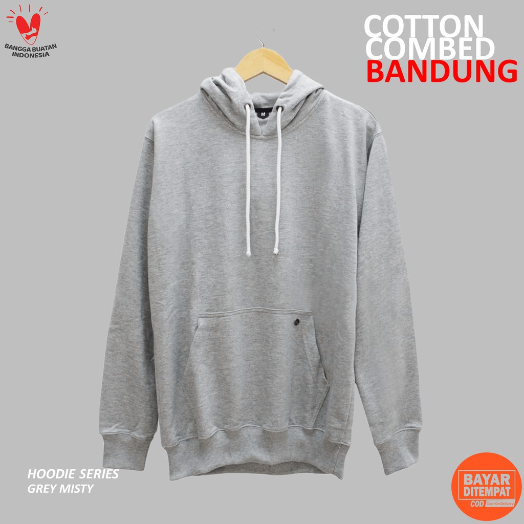 Hoodie Polos Grey Misty Cotton Baby Terry