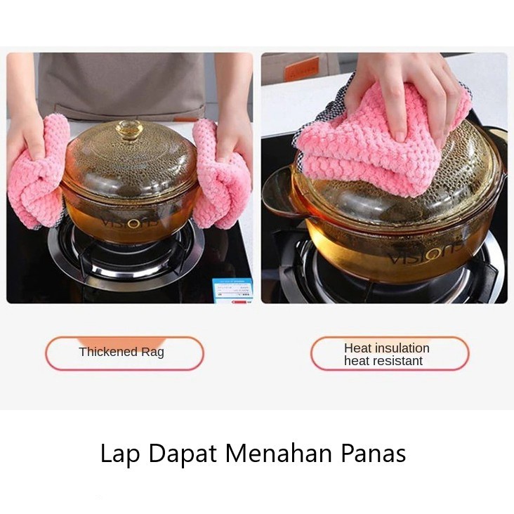 Lap Microfiber Serbaguna Tahan Panas Tebal 737