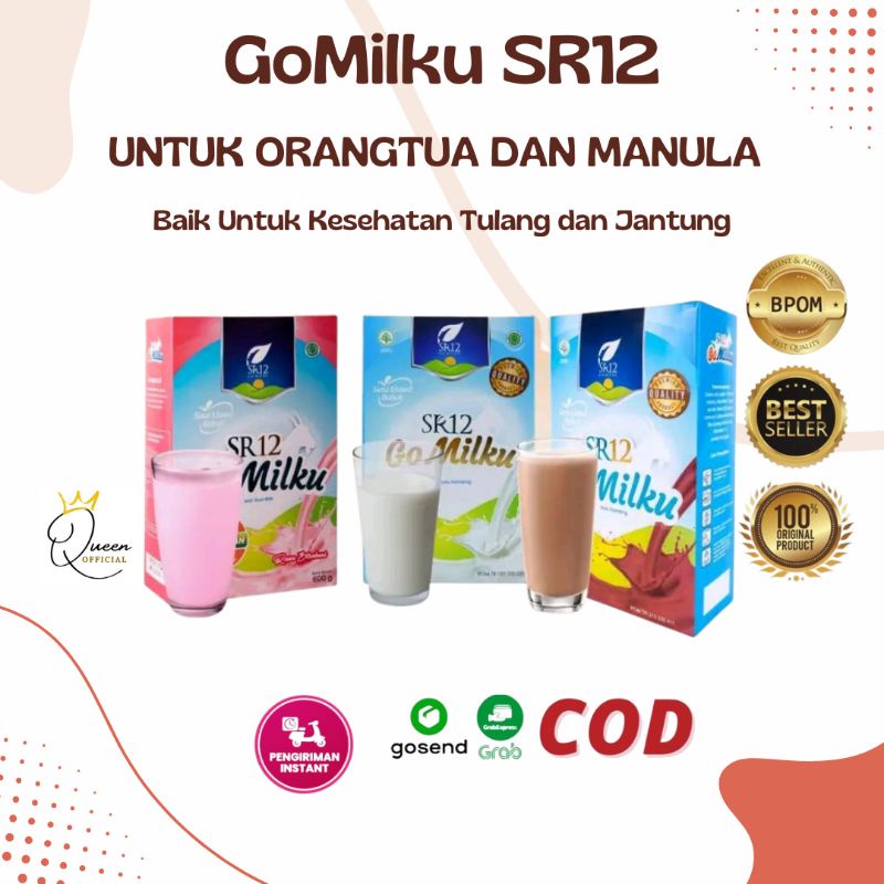 GOMILKU SR12 / GO MILKU SR12 200GRAM SUSU KAMBING ETAWA HALAL BPOM MENINGKATKAN KESEHATAN IMUN TUBUH MELANCARKAN ASI ASLI