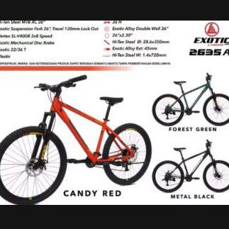 Sepeda mtb murah 26 inci exotic 2635 af