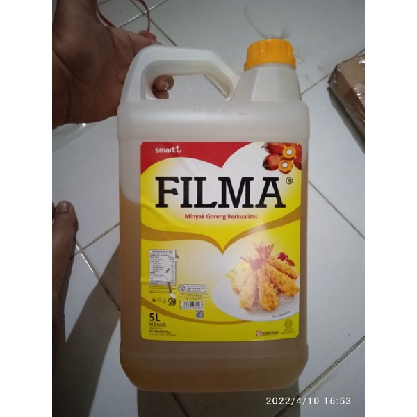 

Original Minyak Goreng Filma 5 Liter jerigen Bersih dan sehat Mengandung VItamin E dan Omega 6 & 9