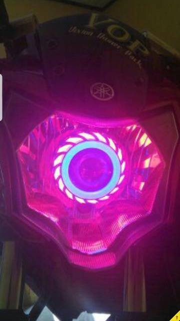 Lampu LED Projie Spiral Nanas Ulir Ae De RUNNING FLASH GERAK Angle Angel Demon Eye Spilar Motor-4