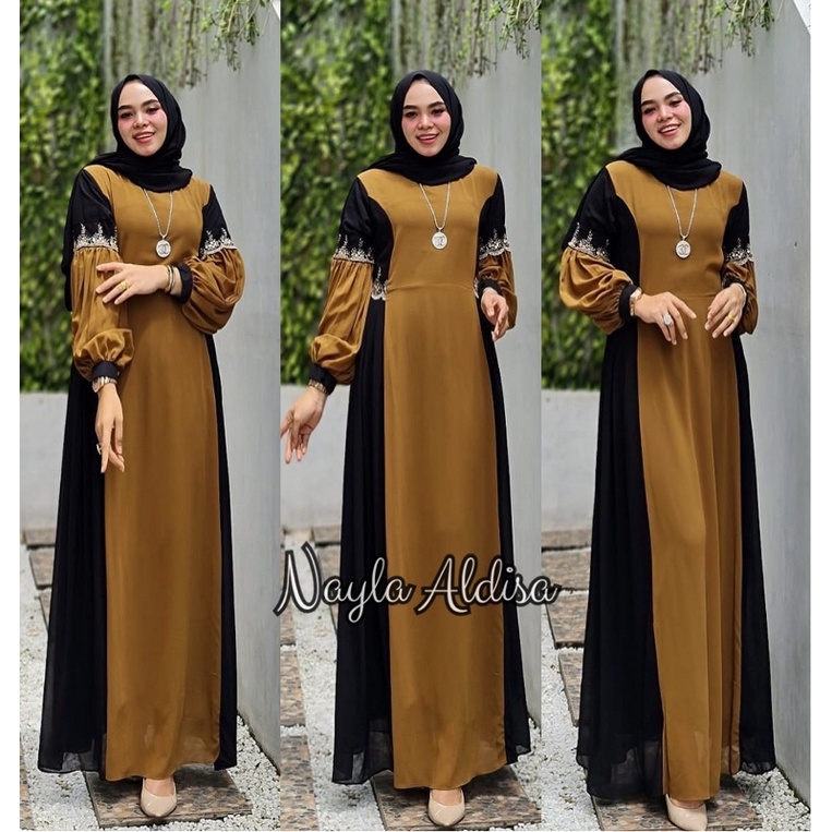 Naila dress by aldisa / gamis ceruty