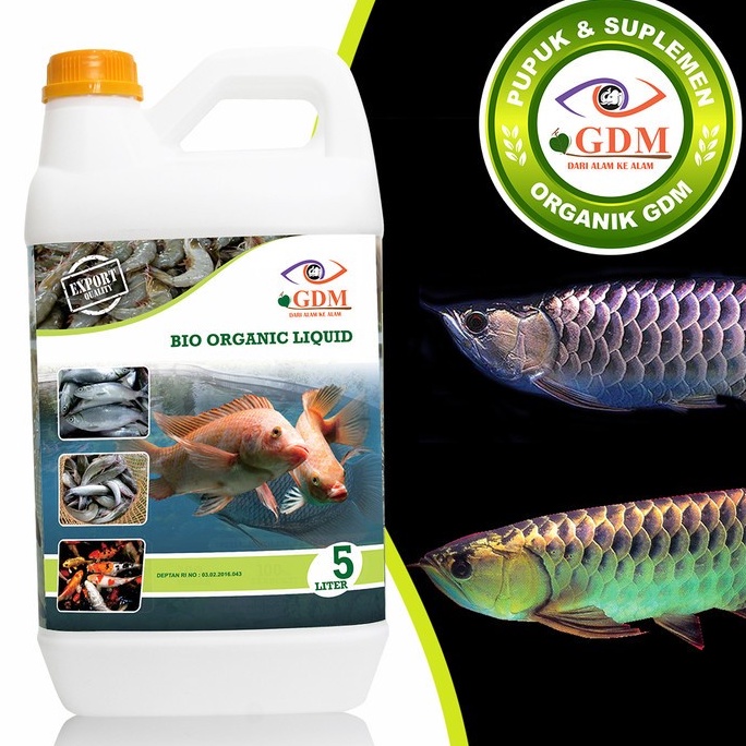 Suplemen Ikan Arwana Organik GDM 5 liter