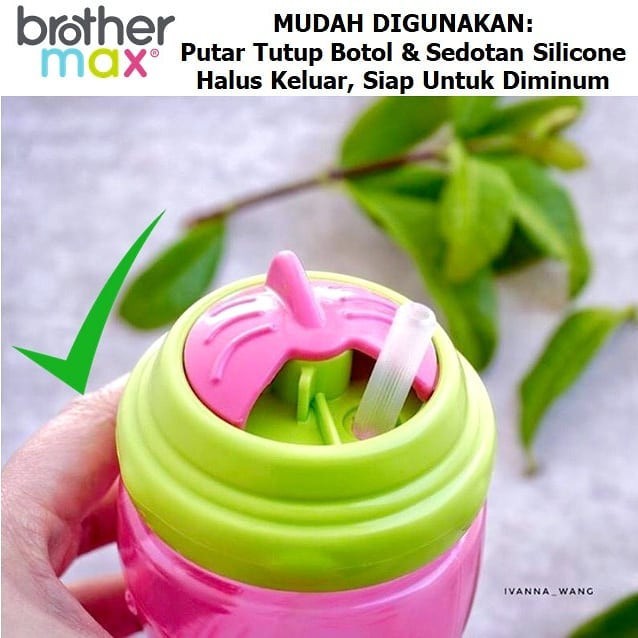 BrotherMax Swivel Straw Sipper / Botol minum