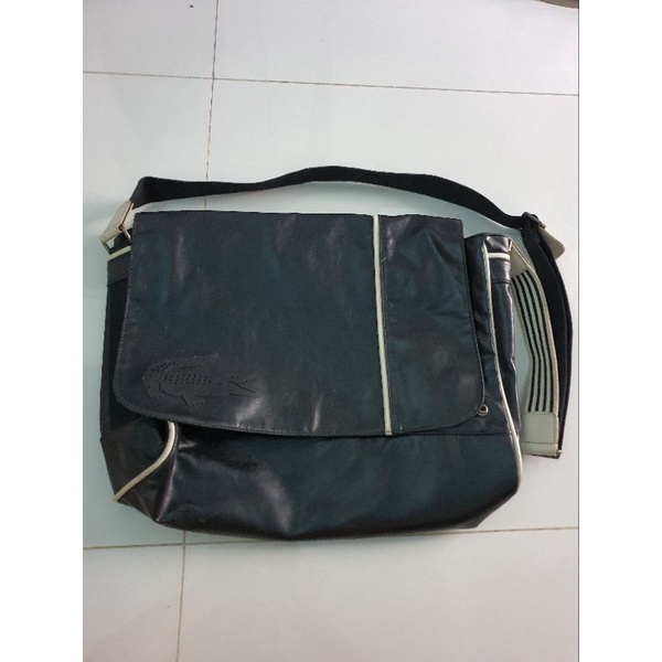 Tas Lacoste kulit second pria