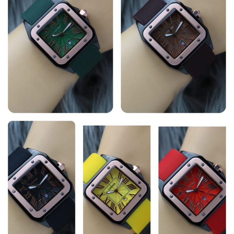 jam tangan terbaru CARTlER rubber. 3.3cm IDR 185.000