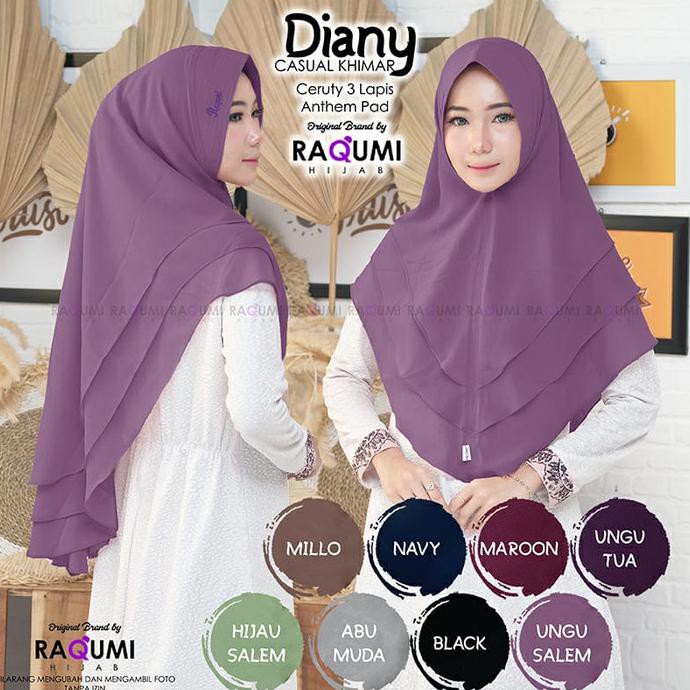 JILBAB DIANY ORI RAQUMI HIJAB TERBARU AGUSTUS