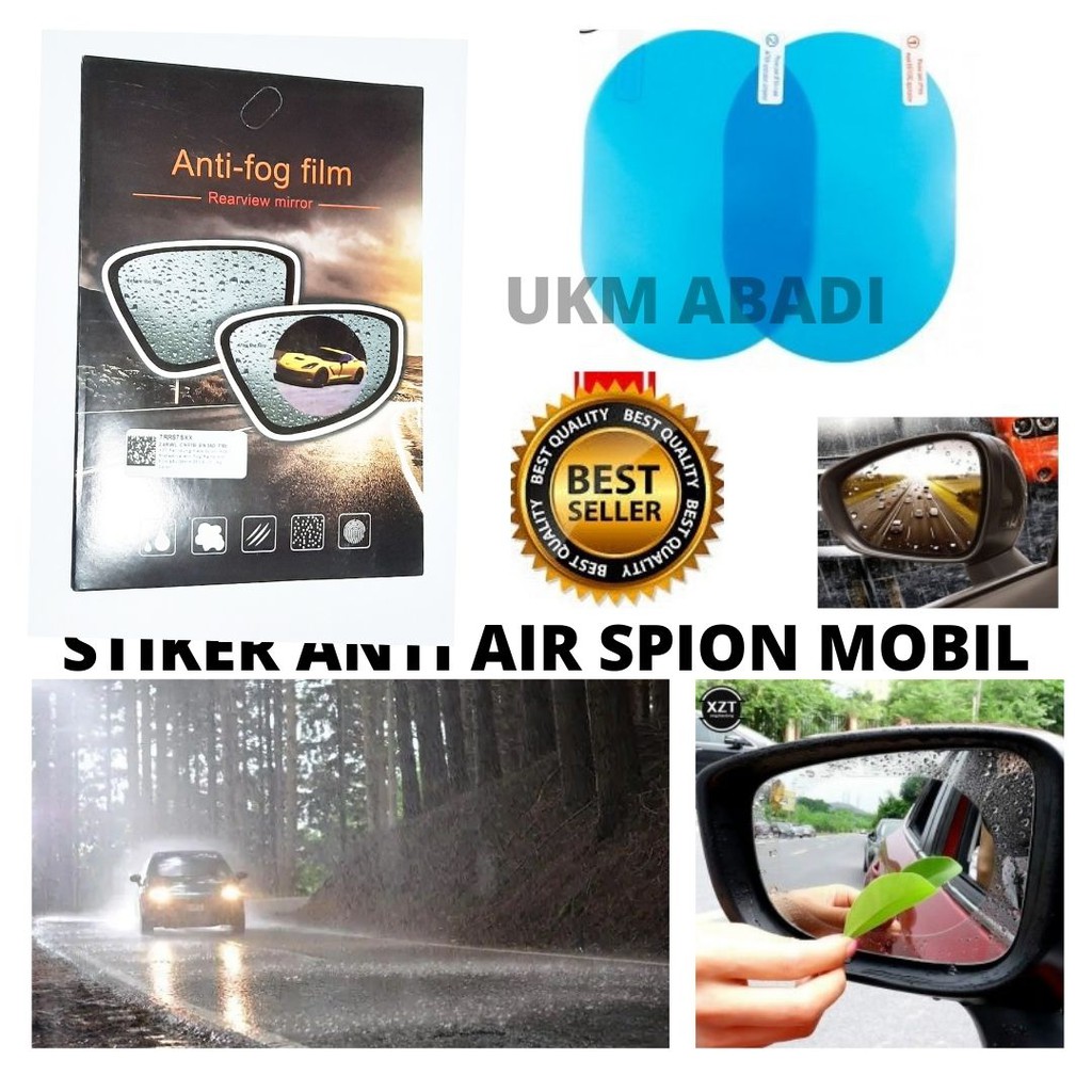 Cover Stiker Pelindung  Anti Kabut Kaca Spion Mobil Motor RainProof 2 Pcs 111123