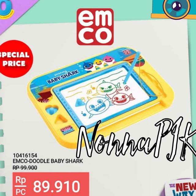 

Baby Shark Pinkfong Drawing Board - Papan Tulis Magnet Warna Doodle D2N8