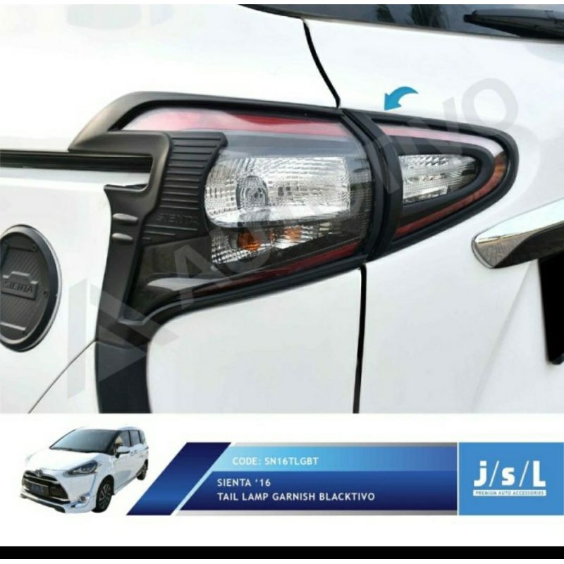 Garnish Lampu Belakang Sienta Tail Lamp Garnish Blacdoff