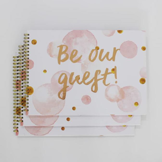 

DISKON! Guest Book - Pink Bubble