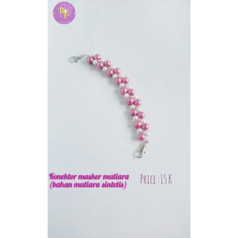 konektor masker mutiara/tali masker hijab