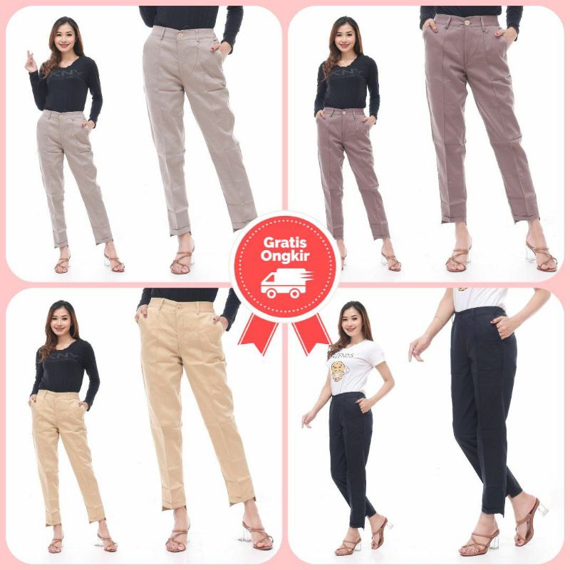 Celana Baggy Pants Premium Bahan Twill Halus