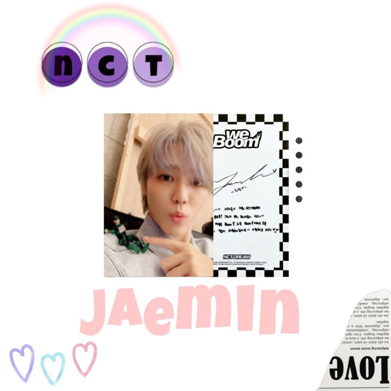 Photocard NCT Dream : Na Jaemin (WE BOOM - BOOM VER.)