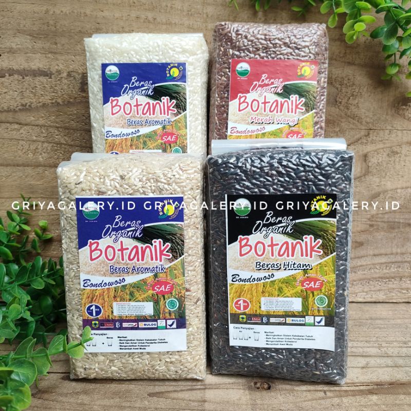 

Beras Organik Botanik Beras Aromatik Putih 1kg 1 kg 1000gr Organic rice beras merah hitam coklat