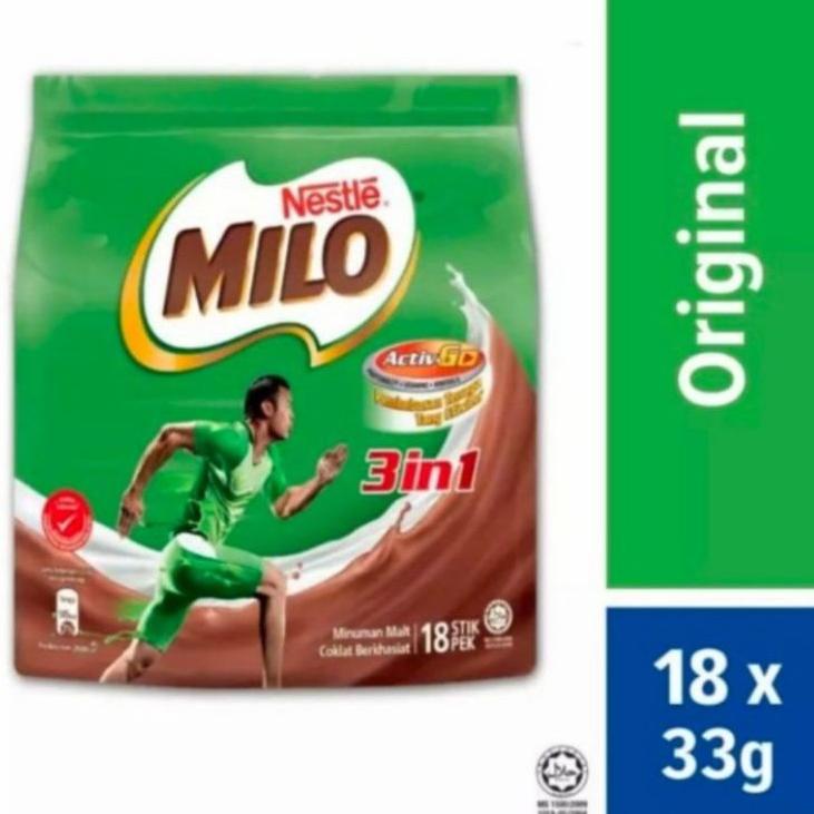 

BERKAH SHOPEE⚡ Milo Malaysia 3 in1 isi 18 Stick / Sachet 569HBNT