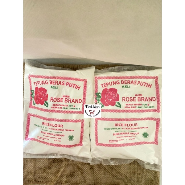 500gr | TEPUNG BERAS ROSE BRAND