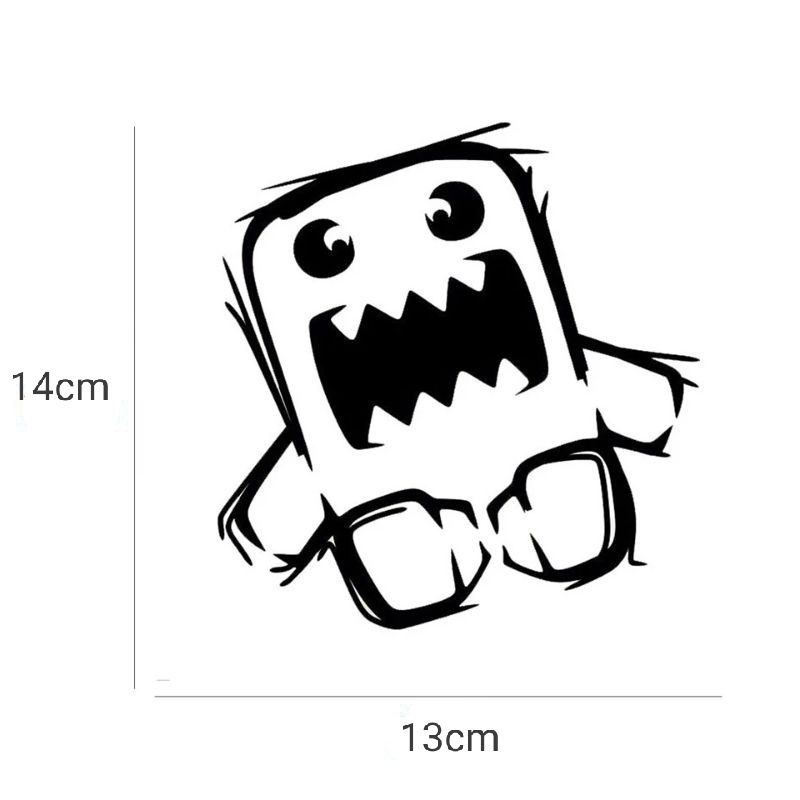 sticker mobil sticker lucu domo