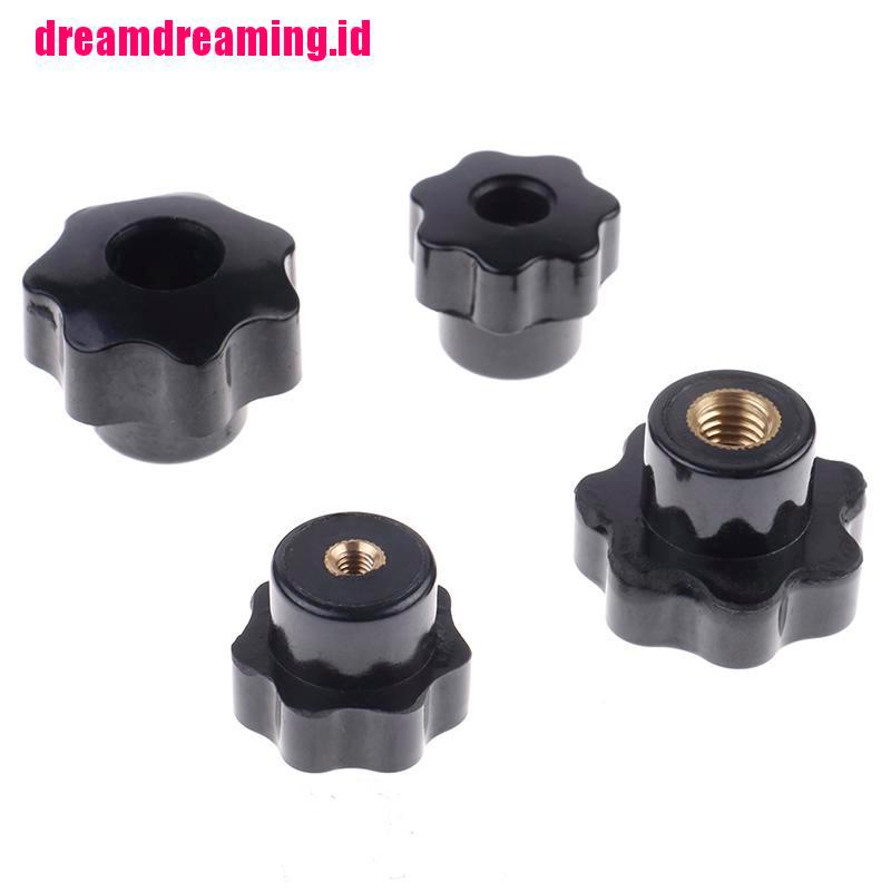 Knob Bentuk Bintang Bahan Plastik M4 M5 M6 M8 female thread seven