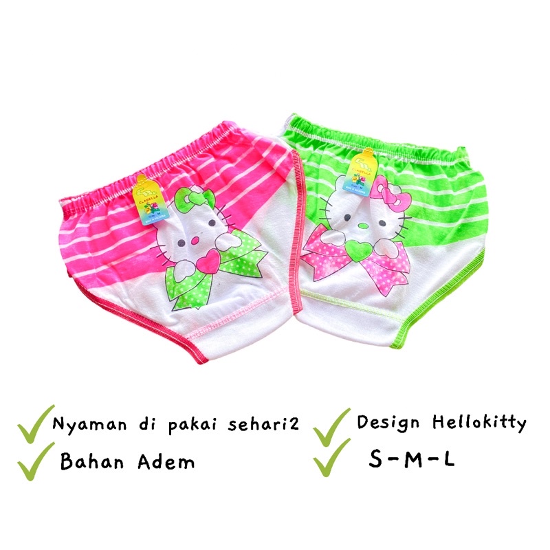 CD Celana Dalam Anak Perempuan Bayi Balita Hellokitty Kancut Cawet Anak Celana Dalam Boxer Anak Cewe