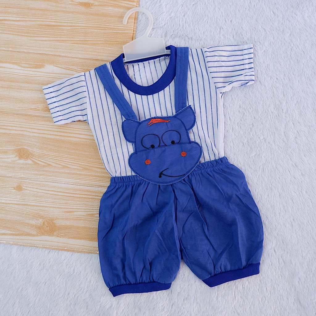 0-3 Bulan Stelan Pakaian Jumper Kodok Anak Bayi Laki Laki & Perempuan (Unisex) Setelan Baju Overall Baby Cowok & Cewek Lucu & Murah-1