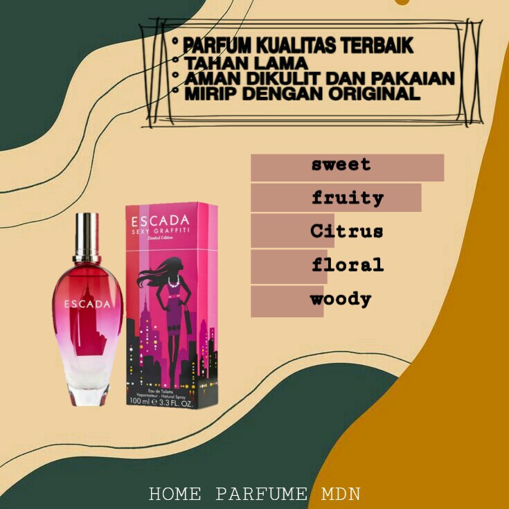 Sexy graffiti escada/Bibit Parfum/parfume (medium)