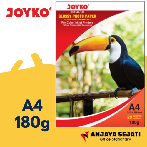 

Kertas Foto Glossy Joyko 180gr