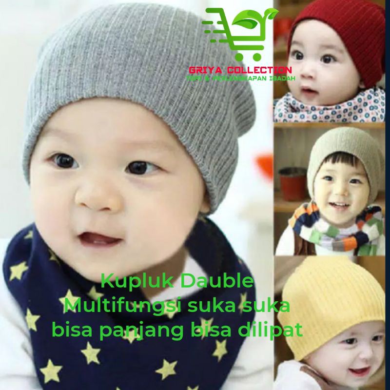 Topi Kupluk Rajut / Kupluk Anak / Kupluk Rajut / Kupluk Bayi / Beanie Rajut / Kupluk Anak Elastis