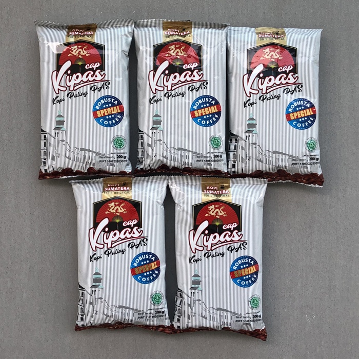 

1 KG (5x200 gram) Kopi Bubuk Sumatera CAP KIPAS Spesial Robusta