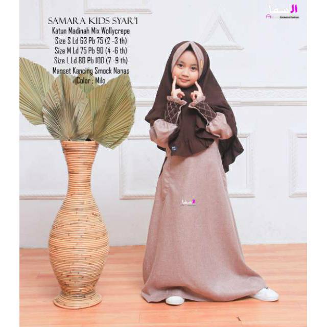 Jual Gamis Set Kids Anak 2 - 9 Tahun Couple Family Samara Madinah