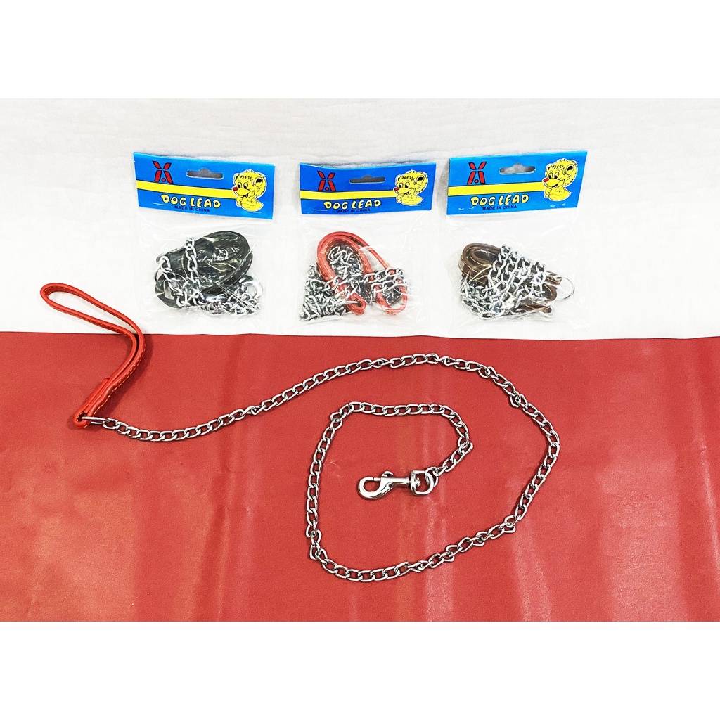 Tali Tuntun Rantai Anjing + Kalung Besi / Dog Stainless Chain + Collar 2,5mm