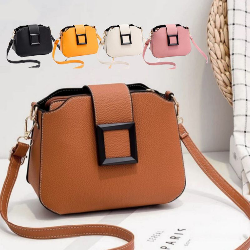 Tas Selempang Wanita Tas kulit kecil square tas