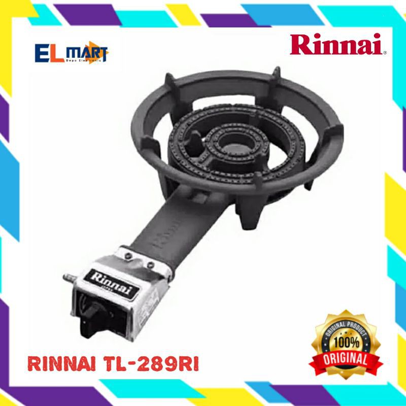 Rinnai kompor cor low pressure TL 289RI / kompor komersial restoran TL289RI 289 RI SNI