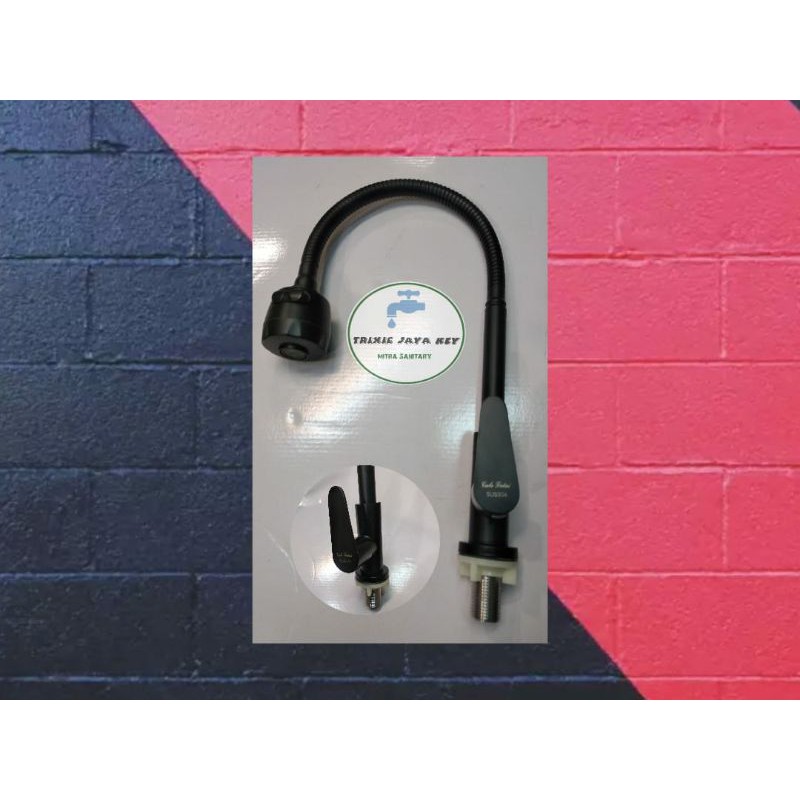 Kran Air Cuci Piring Hitam/Kran Cuci Piring Tanam stainless 304