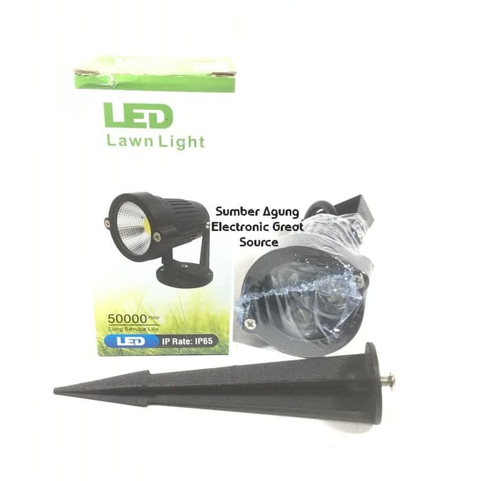 Lampu Taman Sorot Cahaya Kuning 3Mata 3000K Oska 9070 LED Outddoor IP6
