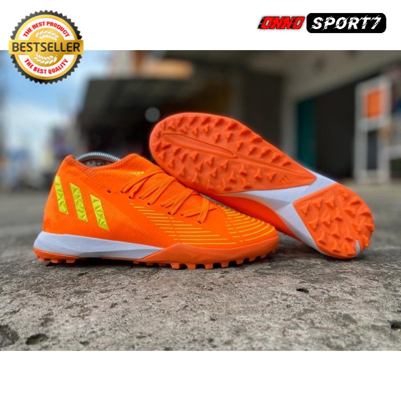 Sepatu Futsal Adidas Predator Edge .3 High Orange TURF