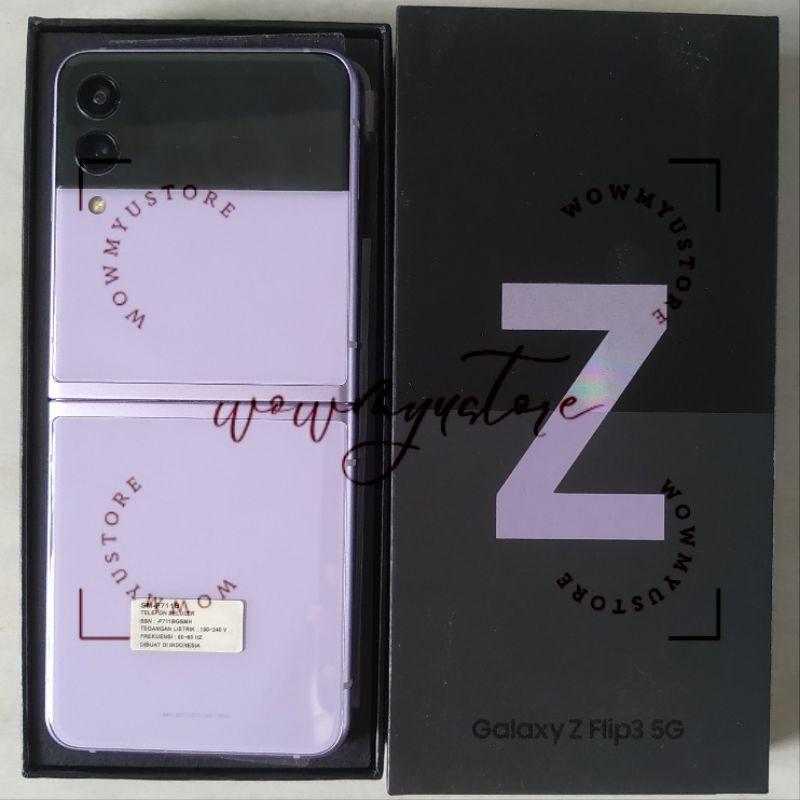 Samsung Galaxy Z Flip 3 Lavender Flip3 8/128 GB Second/Preloved
