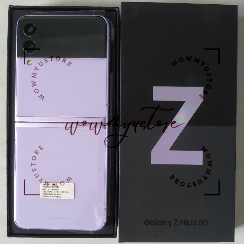 Samsung Galaxy Z Flip 3 Lavender Flip3 8/128 GB Second/Preloved SEIN