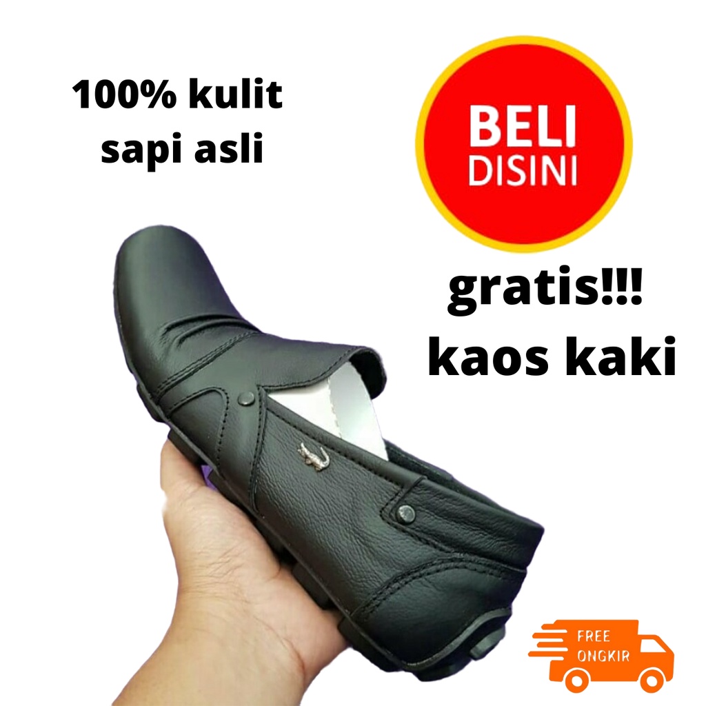 TOP SAAT INI  Sepatu Pansus Pria Casual Slip On Kerja Kantoran Kuliah Jalan Gaul Nongkrong Fashion -