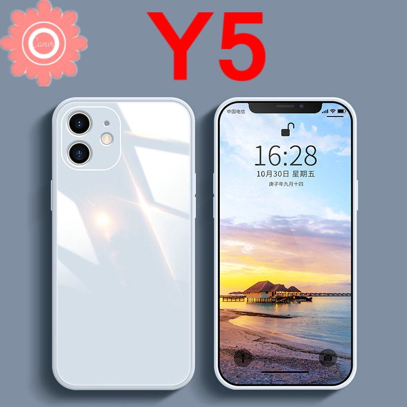 Case Tempered Glass Pelindung Lensa Warna Permen Untuk Iphone 7 8 6 6s Plus 11 12 Pro Max Xs Max X Xr Se 2020