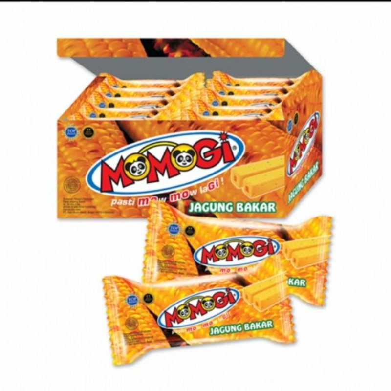 

Momogi Snack Keju / Coklat / Jagung / tutti frutti 1 pak isi 20 pcs