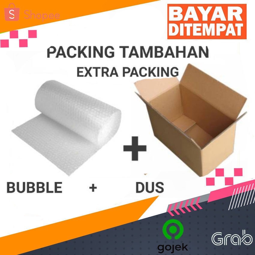

Extra Bubble wrap - Packing Tambahan Kardus Plus Bubble