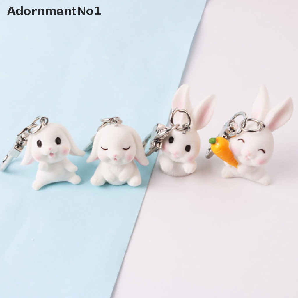 [AdornmentNo1] Cartoon Rabbit key Chain INS Girl Cute Car Key Chain Student Bag Pendant [new]