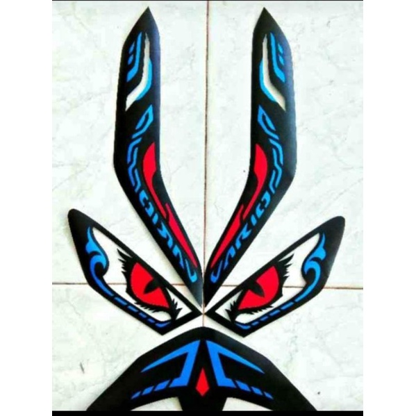 Stiker variasi lampu vario 125/150