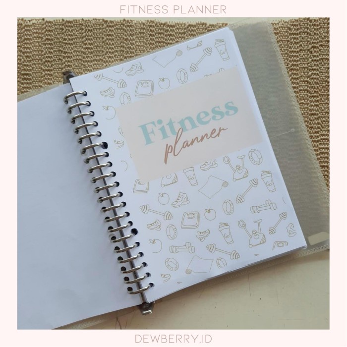 

[RESTOCK] FITNESS PLANNER (Refill/inserts/binder) PAPER ONLY | dewberry.id - size A5